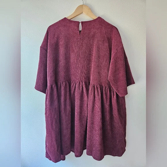 ASOS DESIGN cord mini shirt dress - Picture 2 of 3